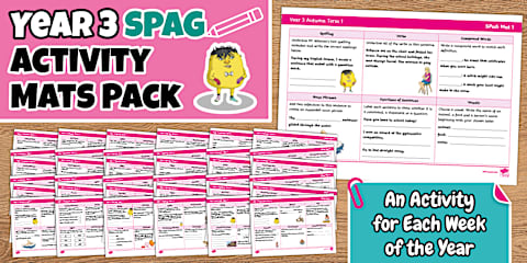 Year 4 Spelling, Punctuation and Grammar Activity Mats Pack