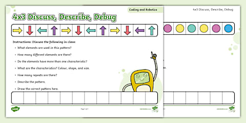Grade 1 - Robotics and Coding - Term 4 - Coding - Debugging a Code ...