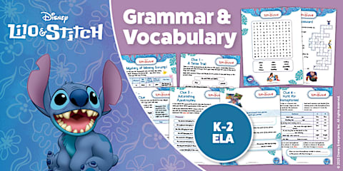 Stitch Math 4th Lilo & Stitch: Math Activity Pack for K-2nd Grade