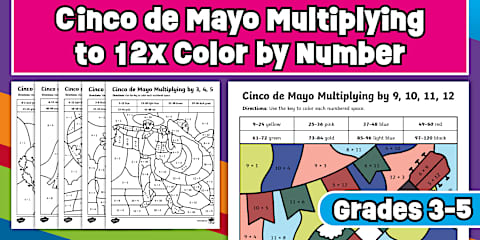 Halloween Multiplication Facts to 12x Color by Number Worksheets for ...
