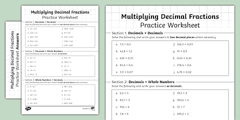 Grade 7 Maths - Term 2 - How to Multiply Decimal Fractions by Whole ...