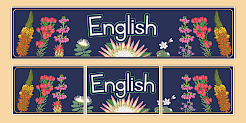 Fynbos-Themed Life Skills Display Poster