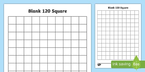 100 Graph Empty Boxes Blank 100s Chart Grids
