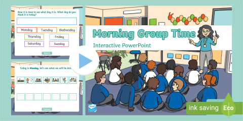 Interactive Daily Routine PowerPoint & Google Slides