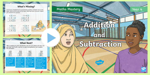 Year 4 Addition and Subtraction Maths Warm-Up PowerPoint