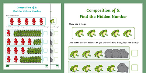 5 Little Speckled Frogs Number Activity