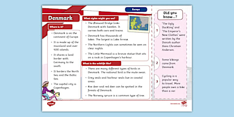 Explore: Denmark Activity Booklet