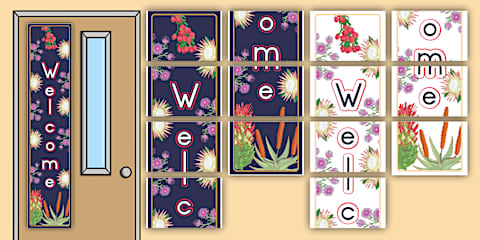 Fynbos -Themed Classroom Helpers Display Poster