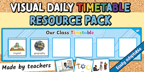 KS2 Visual Timetable Resource Pack