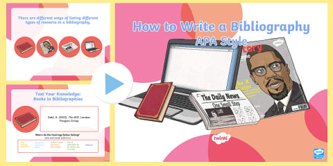 How to a Write Bibliography PowerPoint