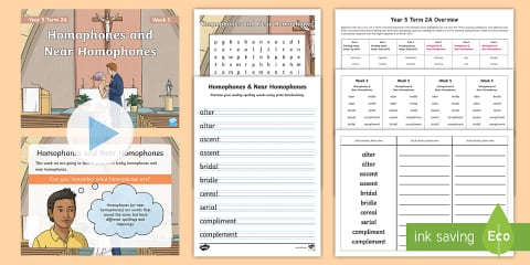 Year 5 Term 2A Week 6 Spelling Pack