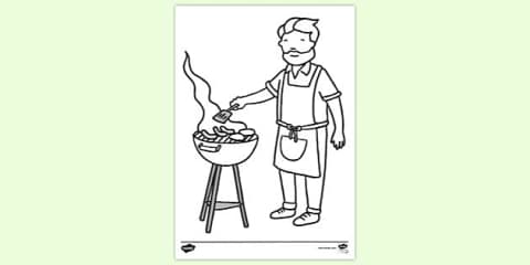 Preschool: Cooking and Baking- Colouring Sheets
