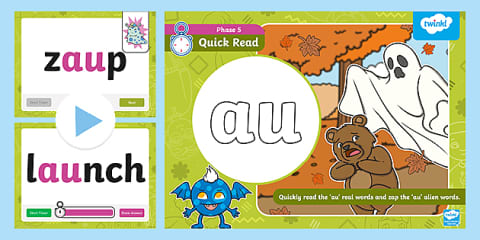 Level 5 Set 2 Real and Alien Words Flashcards PowerPoint