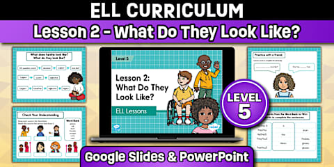 ELL Curriculum: Level 5, Lesson 4 Getting to Know You Lesson Pack