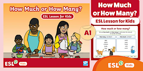 Much or Many? Activity Sheet