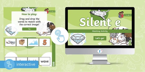 Grade 2 Phonics: a-e Interactive Go! Game