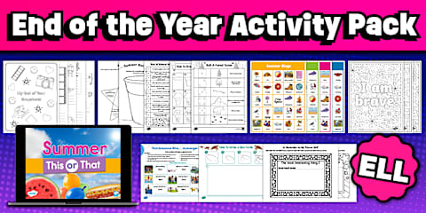 Show-and-Tell Worksheet for ELL