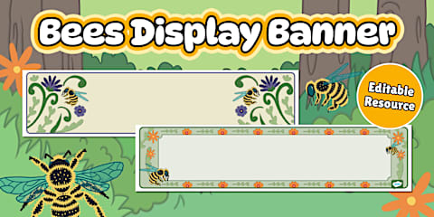 Editable Busy Bee Face Cutouts