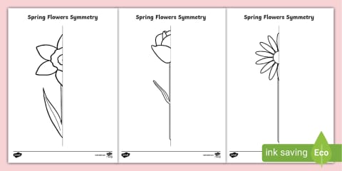 Finish the Flower Picture Worksheet