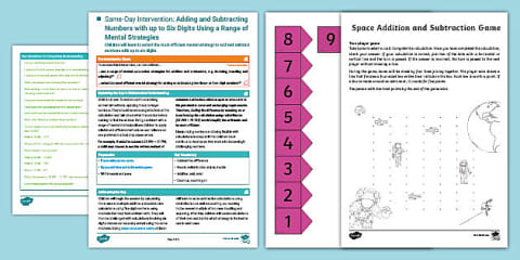 Year 5 Maths Same-Day Intervention Plan: Using Column Subtraction for 5 ...