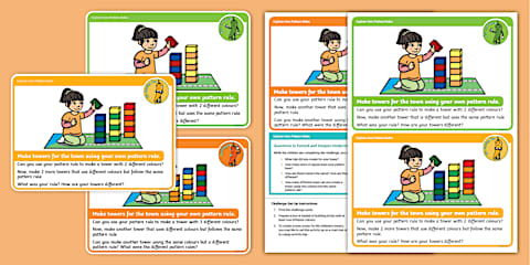 Tower Eyfs EYFS Maths Challenges to Support White Rose Maths Visualise, Build and Map