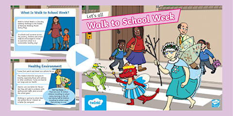 Let's All Walk to School Week Information PowerPoint