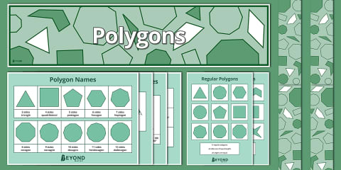 Regular and Irregular Polygons Poster