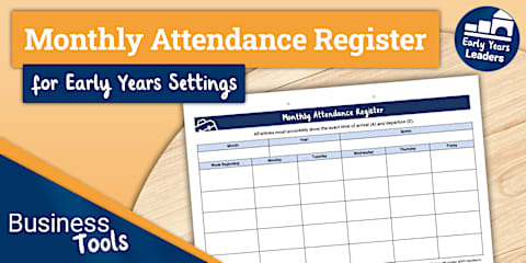 Sunflower-Themed Class Register