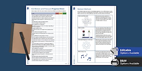KS3 Motion and Pressure Codebreaker