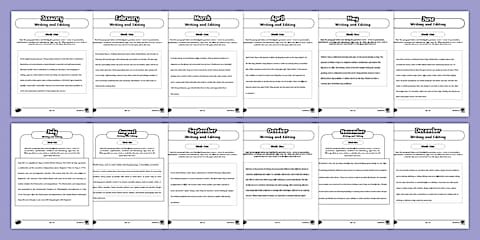 Sixth Grade Writing Reference Sheets Pack