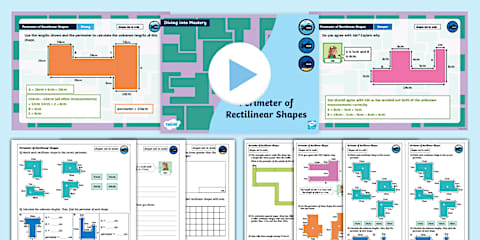 Rectangles Year 5 Year 5 Diving into Mastery: Step 1 Perimeter of Rectangles Teaching Pack
