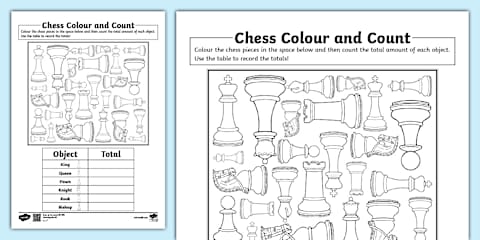 Design Your Own Chess Pieces Worksheet
