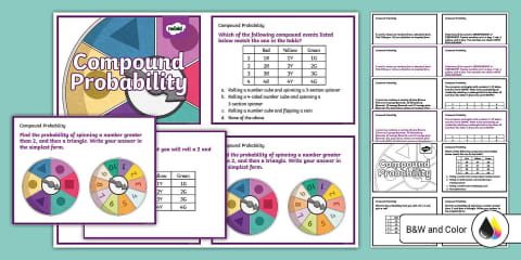 Probability and Statistics Review Booklet for 6th-7th Grade
