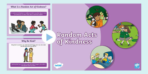 Random Acts of Kindness PowerPoint for K-2nd Grade
