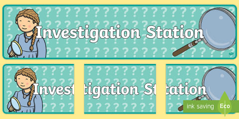 Investigation Area Themed Display Lettering