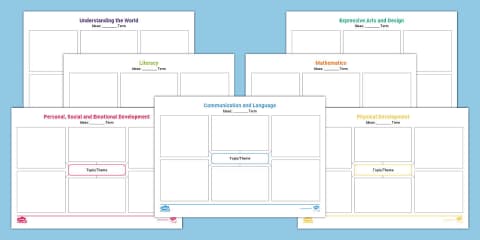 EYFS Plan, Action, Reflection Activity Planning Sheet