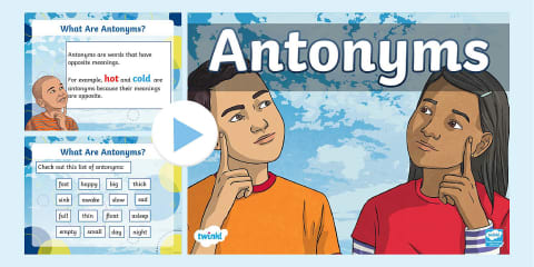 Antonyms Cut and Paste Sorting Activity
