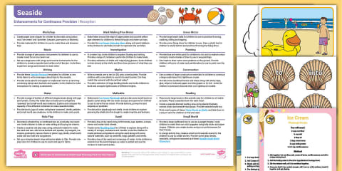 EYFS Seaside Activity Planning and Continuous Provision Ideas and ...