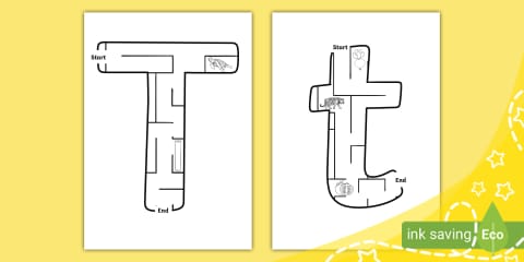 I Spy the Letter Tt Worksheet