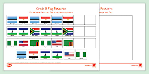 Grade R Mats - Term 2 - Geometric Patterns - Worksheet: Objects in ...