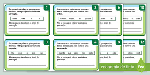 Revisão das Regras de Pontuação - Exercícios de Reforço