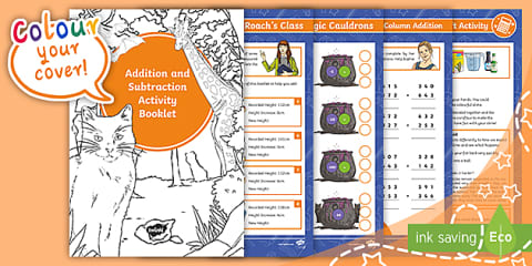 Year 3 Addition and Subtraction Colouring Worksheets