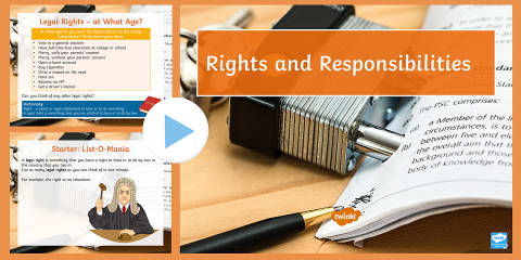 Rights and Responsibilities of Citizens Sorting Worksheet for K-2nd Grade