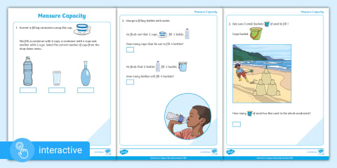 Measurement: Volume and Capacity Colouring (Ages 5 - 6)