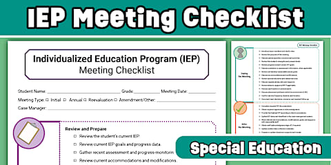Editable Weekly Planning Sheet Template for Special Education