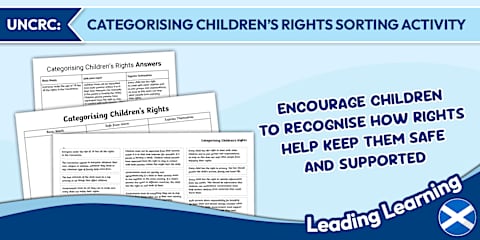 UNCRC Children's Rights Display Poster