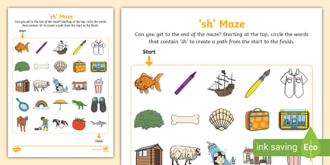 'ee' Phonics Maze