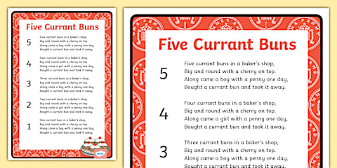Five Little Ducks Nursery Rhyme Poster