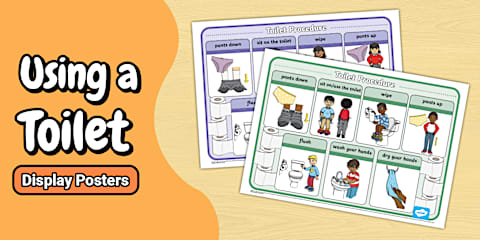 Visual Timetable Using the Toilet (Girls)