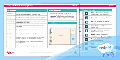 Computing: Coding with Scratch: Developing Games: Splat! Game Year 5 ...